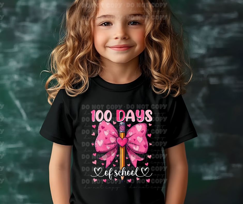 100 days of school pencil bow