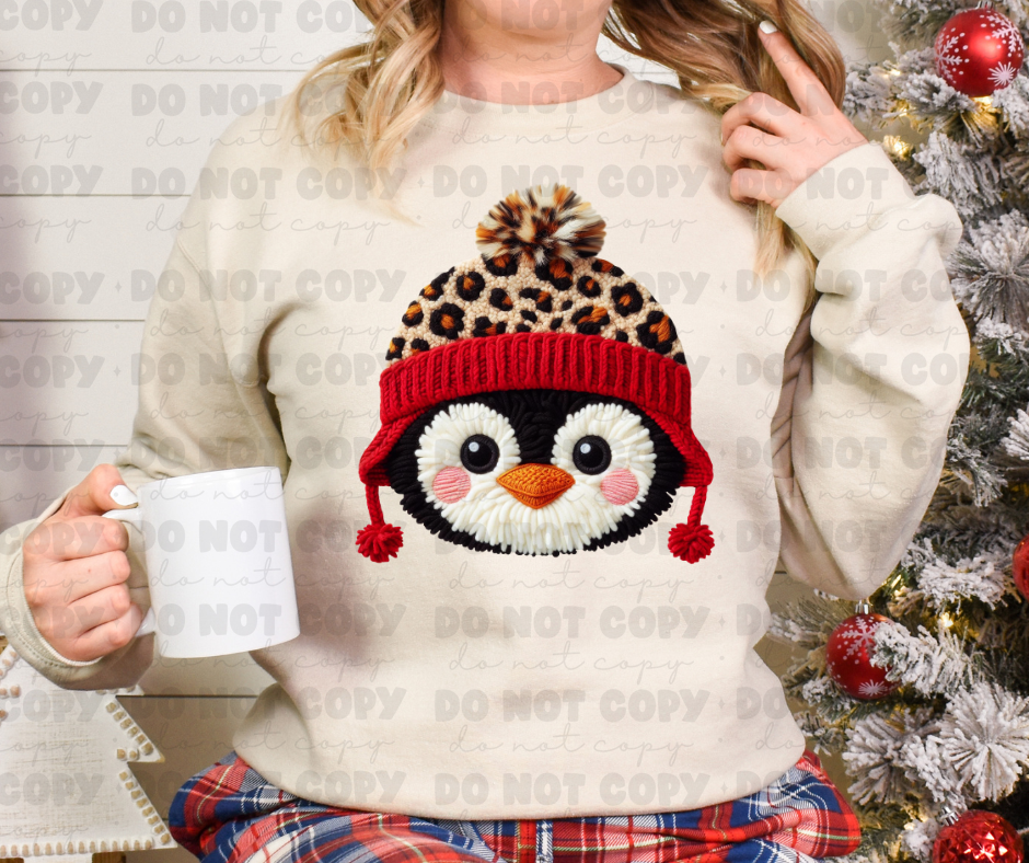Leopard hat penguin