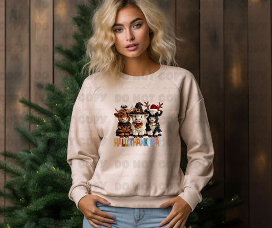 Hallowthanksmas highland cows