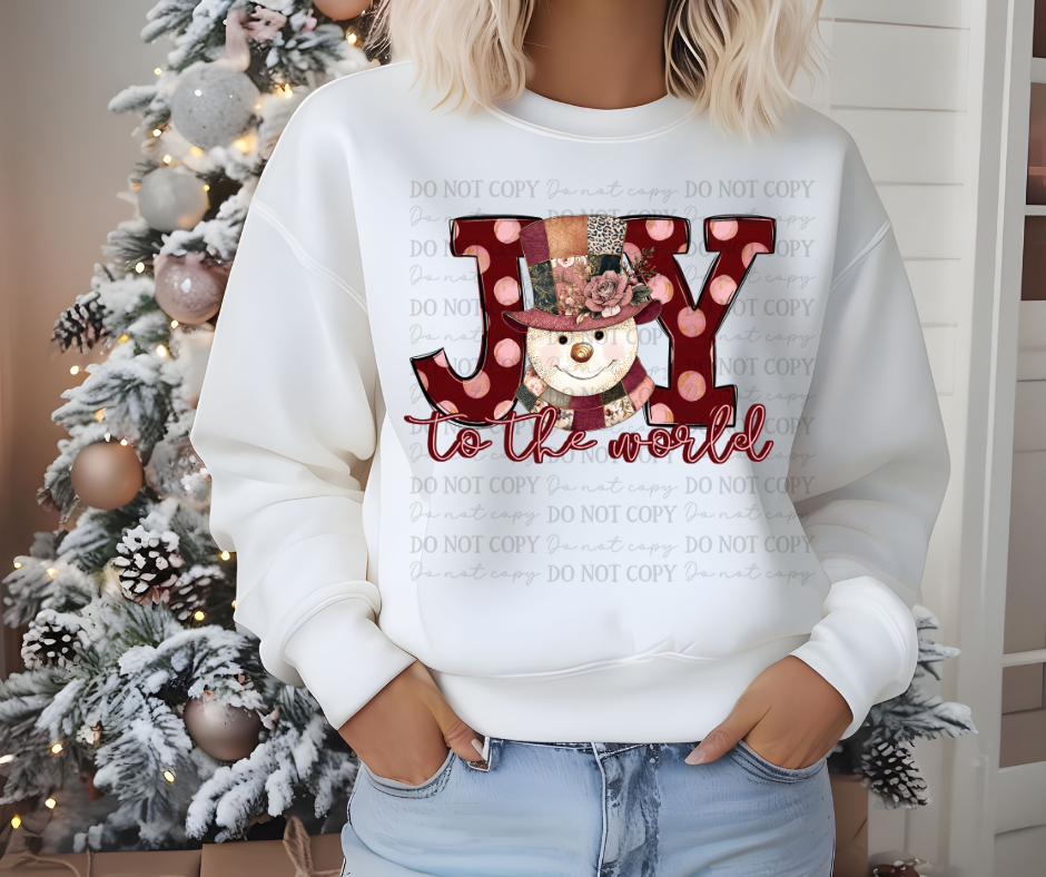 Joy to the World (dots snowman)