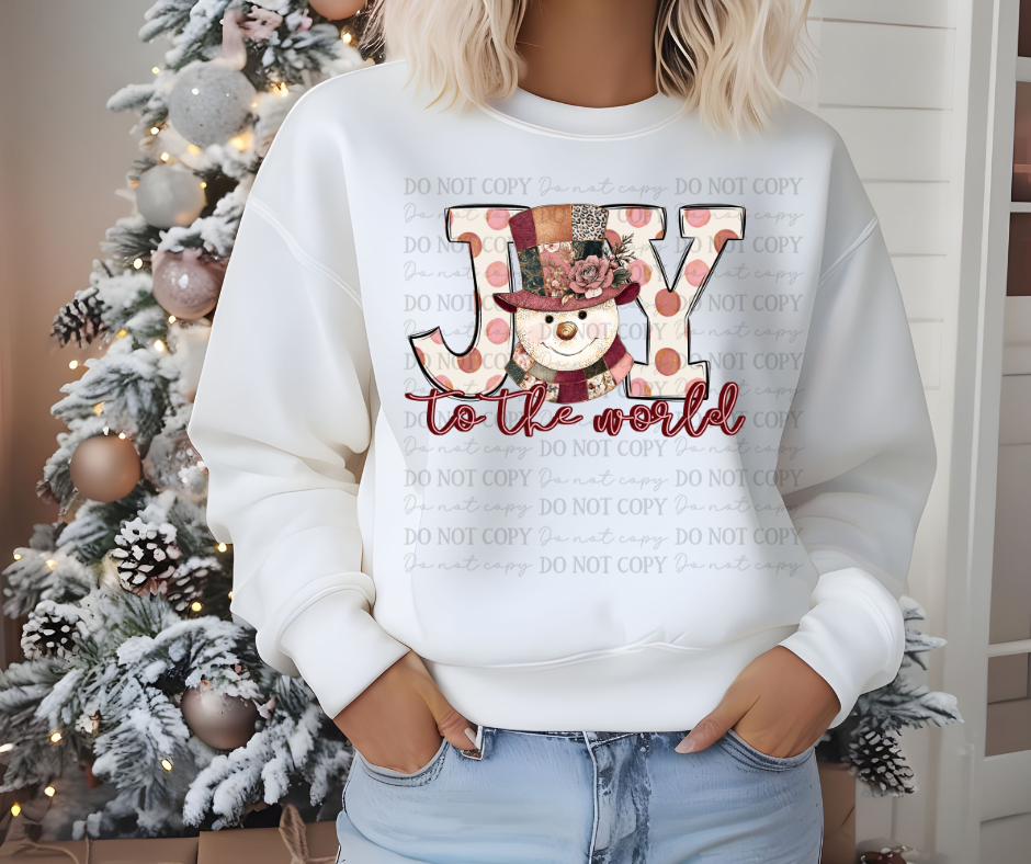 Joy to the World (dots snowman lighter )