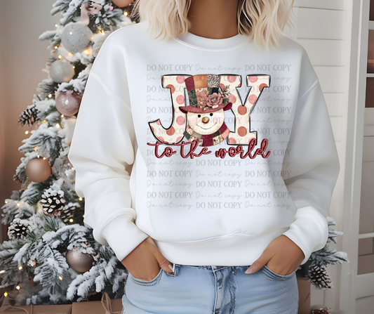 Joy to the World (dots snowman lighter )