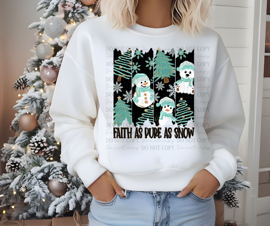 Faith as pure as snow