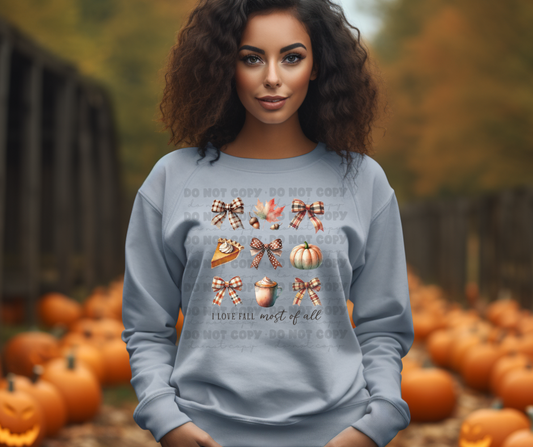 I love Fall most of all Coquette Bows
