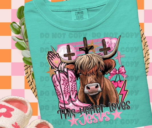 This heifer loves Jesus