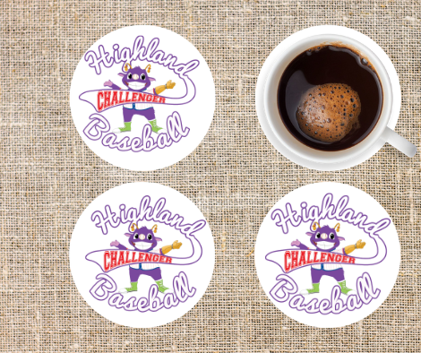 Highland challenger car coasters