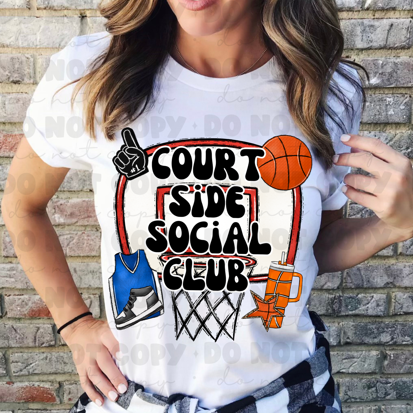 Court Side Social Club Basketball Tee