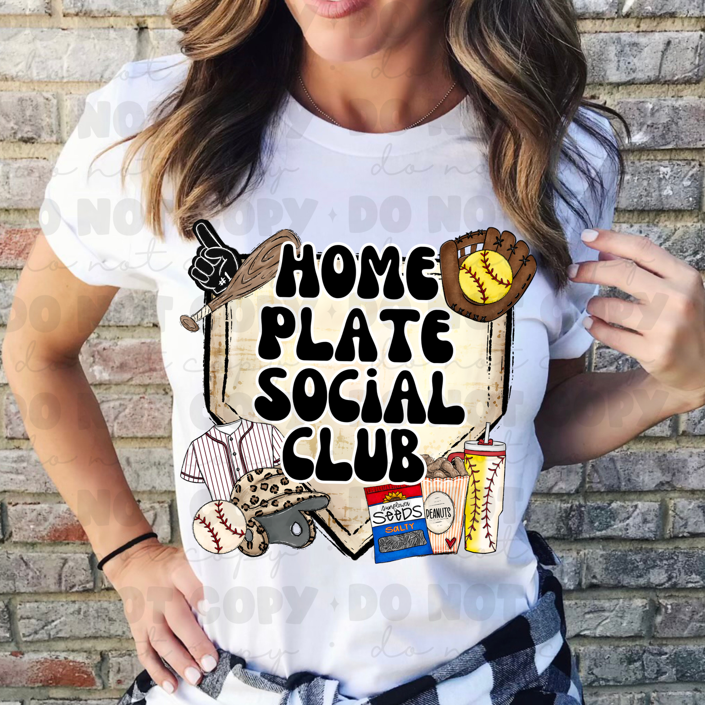 Home Plate Social Softball Tee