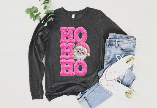 Faux yarn ho ho ho santa