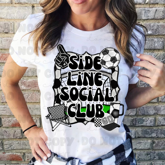 Sideline Social Club Soccer Tee