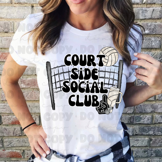 Court Side Social Club Volleyball Tee