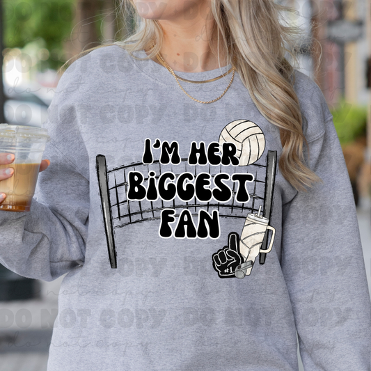 I’m Her Biggest Fan Volleyball Net Tee